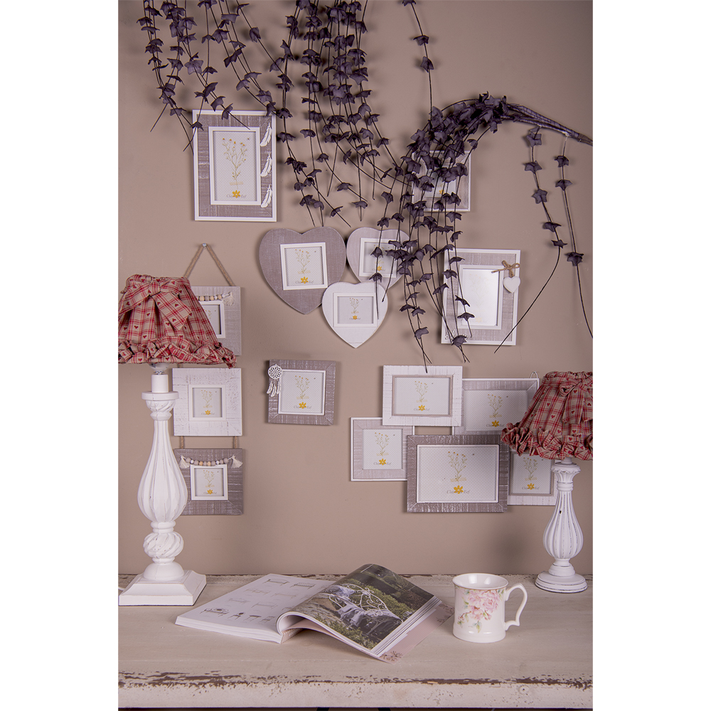 Lampenkap Ø 23X15 Cm Rood Beige Katoen Ruiten-image