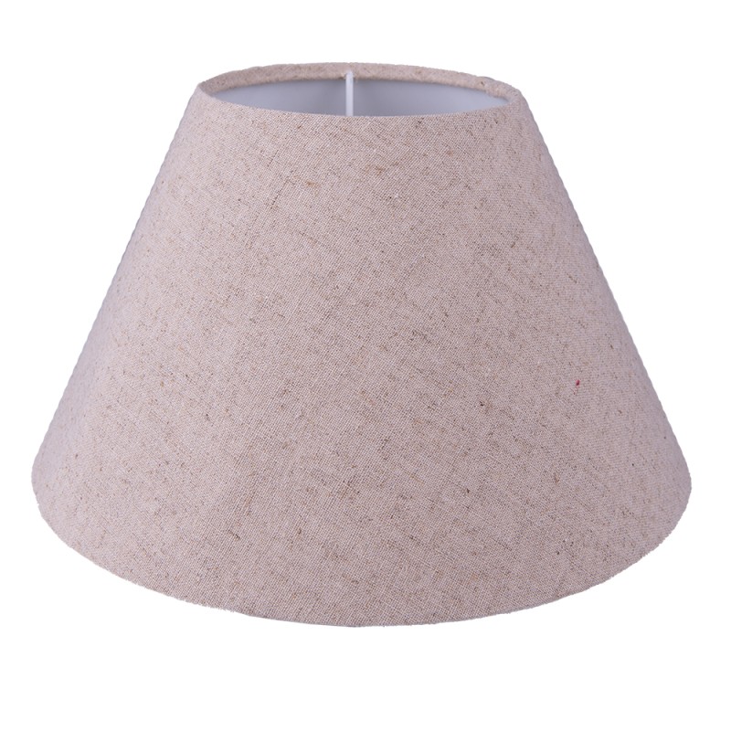 Clayre & Eef Lampshade Ø 23x15 cm Beige Cotton
