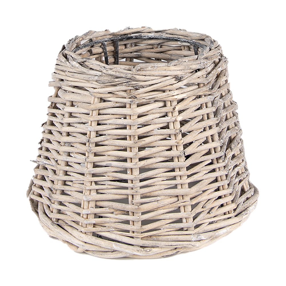 Clayre&Eef LampenkapØ 20x15 cm Bruin Rotan afbeelding