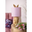 Clayre & Eef Tischlampe Kaninchen Ø 20x43 cm Goldfarbig Kunststoff