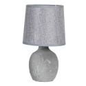 Clayre & Eef Tafellamp  Ø 15x26 cm  Grijs Keramiek Rond