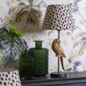 Clayre & Eef Lampe de table Perroquet Ø 25x51 cm Beige Noir Plastique Rond