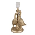 Clayre & Eef Lampe de table Canard Ø 20x37 cm Couleur or Noir Polyrésine