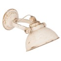 Clayre & Eef Wall Light 21x30x19 cm  White Iron Round