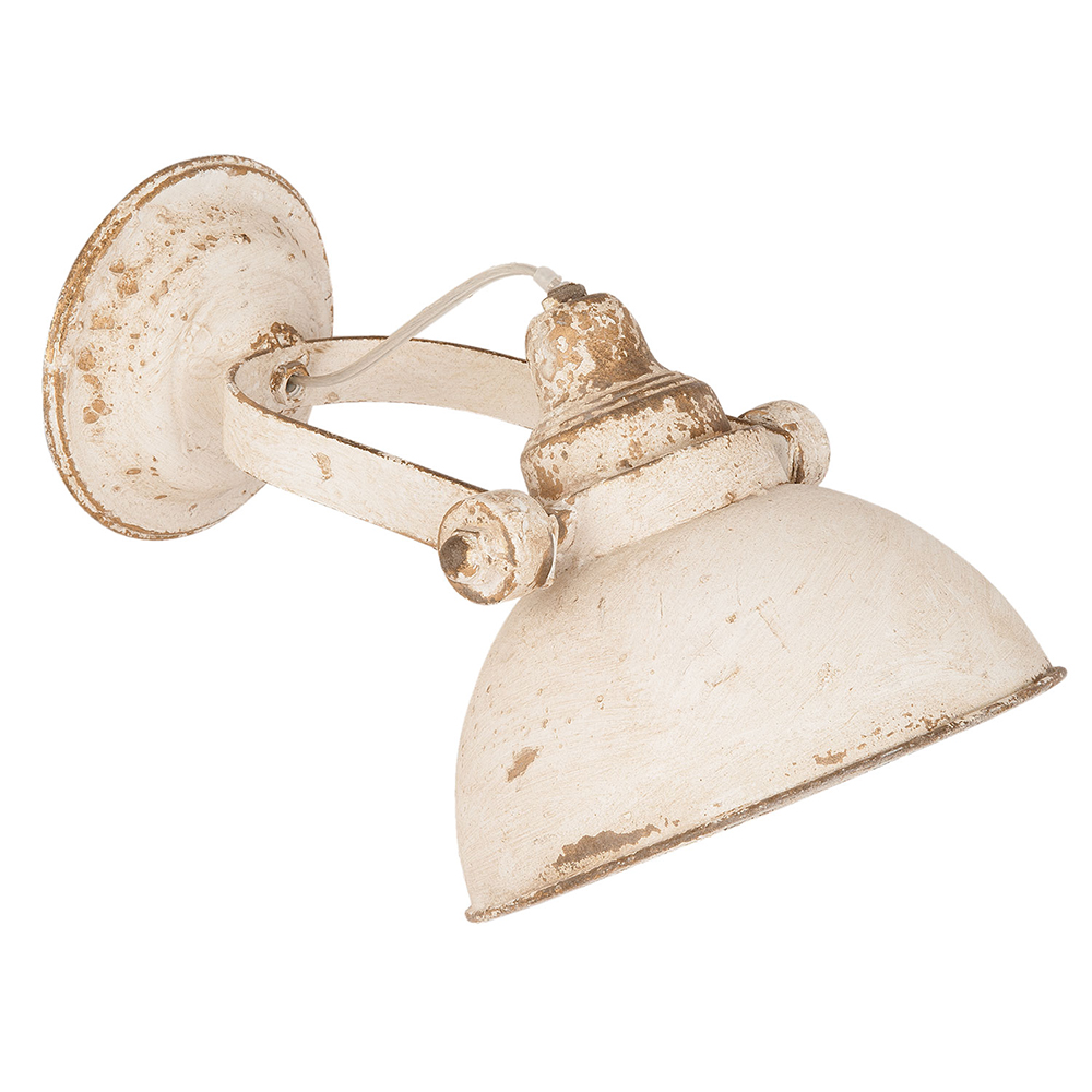 Clayre&Eef Wandlamp 21x30x19 cm Wit IJzer afbeelding