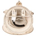 Clayre & Eef Lampada da parete 21x30x19 cm  Bianco Ferro Rotondo