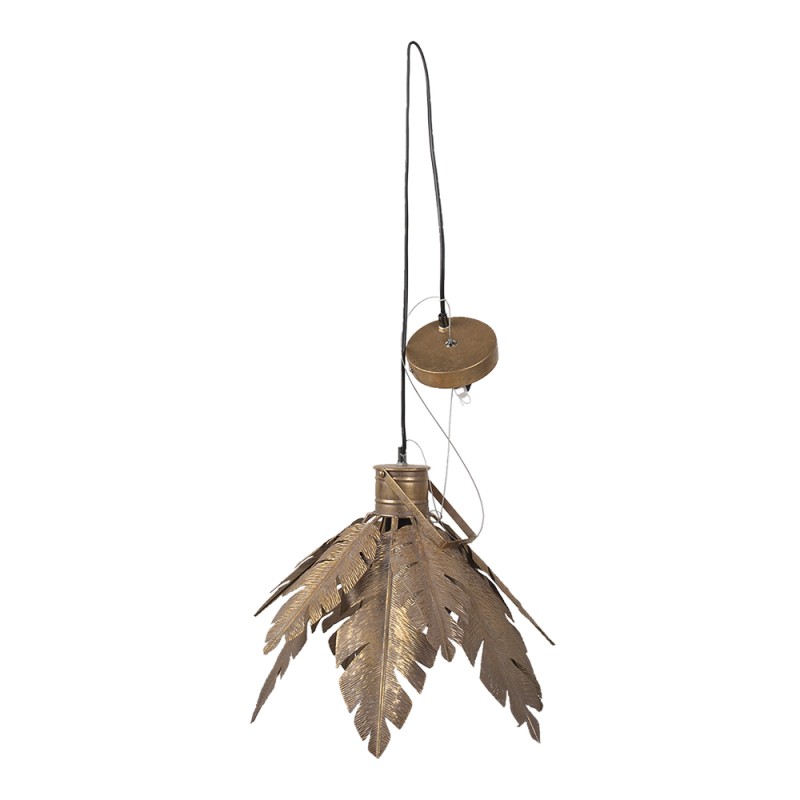 Clayre & Eef Hanglamp Bladeren Ø 45x31 cm  Goudkleurig Metaal