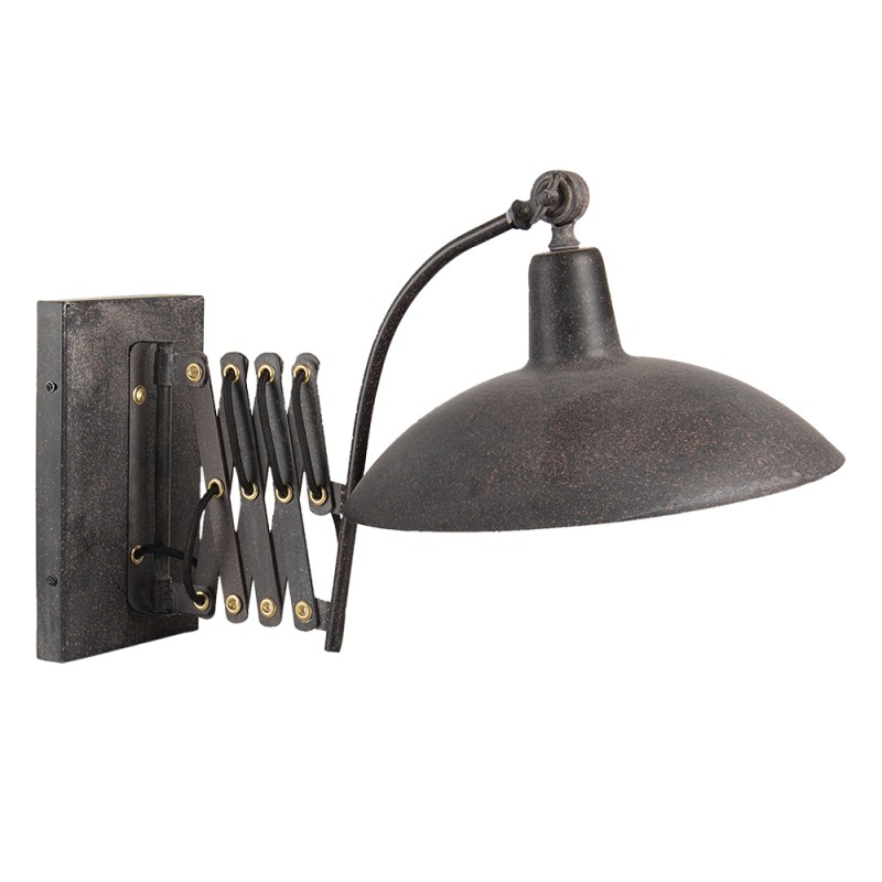 Clayre & Eef Wandleuchte 55x33x34 cm  Schwarz Metall