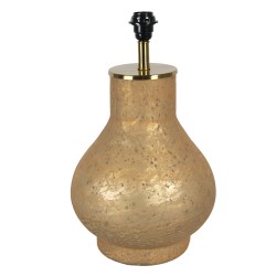 Clayre & Eef Piede de lampe Ø 28x49 cm  Couleur cuivre Verre