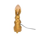 Clayre & Eef Bureaulamp Konijn 13x17x36 cm  Goudkleurig Kunststof