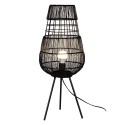Clayre & Eef Lampada da terra Ø 20x59 cm  Nero Ferro
