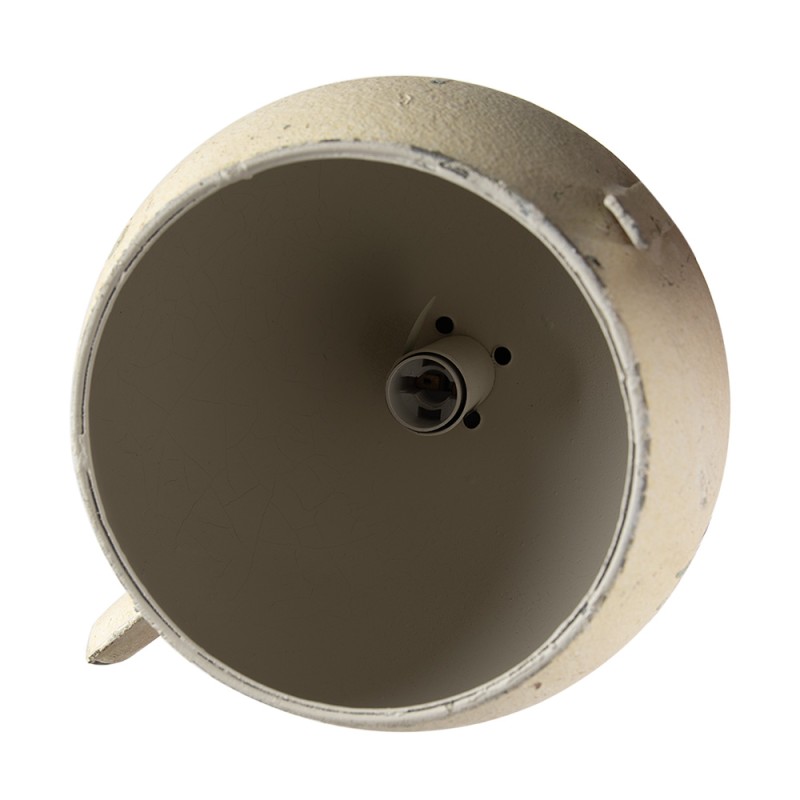 Clayre & Eef Pendant Lamp Teapot 37x20x26 cm Beige Green Iron