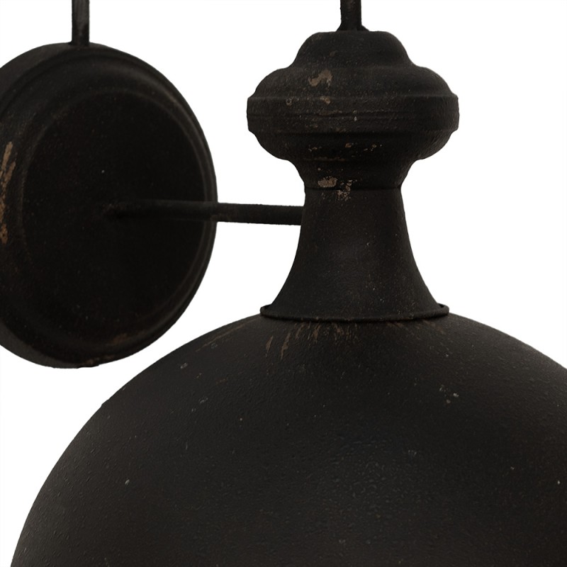 Clayre & Eef Wandlamp  44x35x44 cm Zwart Ijzer