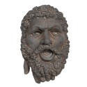 Clayre & Eef Wall Decoration Face 29x19x42 cm Grey Ceramic Oval