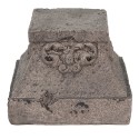 Clayre & Eef Gartendekoration 18x18x14 cm Grau Stein