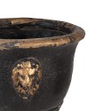 Clayre & Eef Fioriera Ø 33x42 cm Marrone Nero  Materiale ceramico