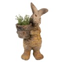 Clayre & Eef Planter Rabbit 41 cm Brown Ceramic material