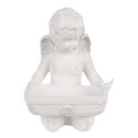 Clayre & Eef Statuetta decorativa Angelo 36x39x51 cm Bianco Materiale ceramico