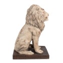 Clayre & Eef Dekorationsfigur Löwe 30x23x45 cm Beige Braun Keramikmaterial