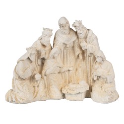 Clayre & Eef Statuetta Presepe 42x19x32 cm Beige Materiale ceramico