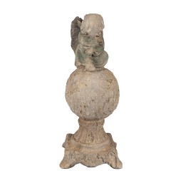 Clayre & Eef Statuetta Angelo 44 cm Verde Materiale ceramico