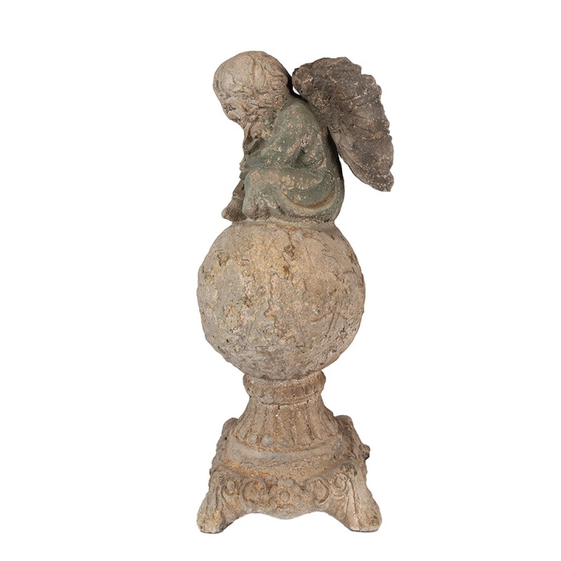 Clayre & Eef Figurine Angel 44 cm Green Ceramic material