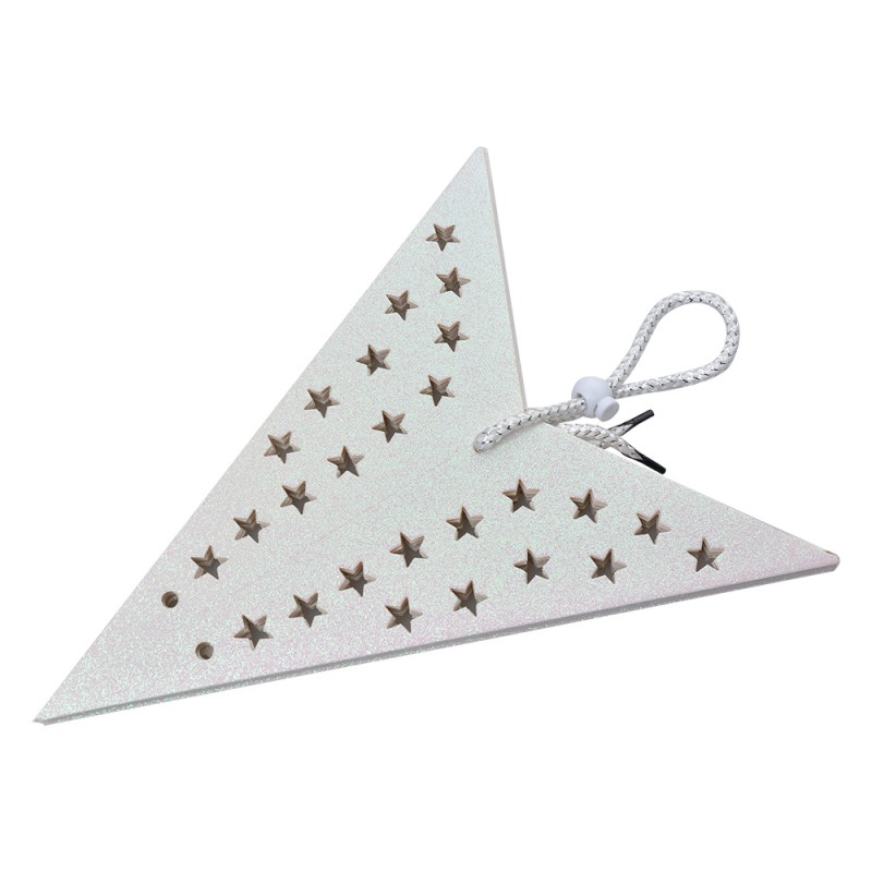 Clayre & Eef Hanging star 60x22x60 cm White Paper