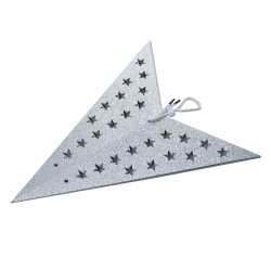 Clayre & Eef Étoile suspendue 90x20x90 cm Couleur argent Papier