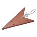 Clayre & Eef Étoile suspendue 45x15x45 cm Marron Papier
