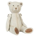 Clayre & Eef Figurine décorative Ours 12x12x16 cm Beige Plastique