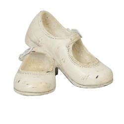 Clayre & Eef Figur Schuh 12x10x8 cm Beige Polyresin