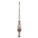 Clayre & Eef Pendentif 3x3x11 cm Rose Plastique Pinocchio