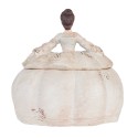 Clayre & Eef Boîte à bijoux Dame 22x18x21 cm Beige Polyrésine