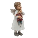 Clayre & Eef Figur Engel 6x5x14 cm Weiß Polyresin
