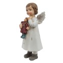 Clayre & Eef Figur Engel 6x5x14 cm Weiß Polyresin