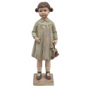 Clayre & Eef Statuetta Ragazza 8x6x23 cm Marrone Poliresina