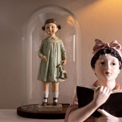 Clayre & Eef Figur Mädchen 8x6x23 cm Braun Polyresin