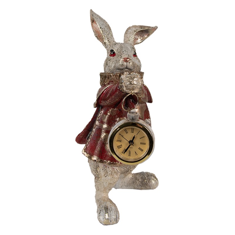 Clayre & Eef Figur Kaninchen 14x13x25 cm Goldfarbig Polyresin