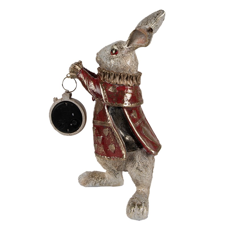 Clayre & Eef Figur Kaninchen 14x13x25 cm Goldfarbig Polyresin