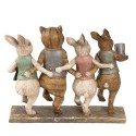 Clayre & Eef Figurine Animaux 23x6x19 cm Marron Polyrésine Animaux