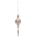 Clayre & Eef Hanger  18 cm Zilverkleurig Kunststof