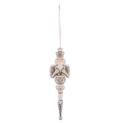 Clayre & Eef Pendant 18 cm Silver colored Plastic