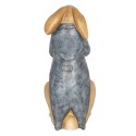 Clayre & Eef Statuetta Coniglio 16x13x32 cm Marrone Blu  Poliresina