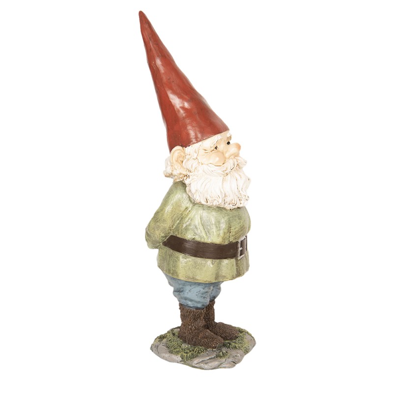 Clayre & Eef Figur Zwerg 22x13x40 cm Grün Polyresin