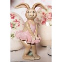 Clayre & Eef Statuetta Coniglio 7x7x13 cm Marrone Poliresina