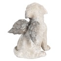 Clayre & Eef Statuetta Cane 16x13x20 cm Grigio Poliresina