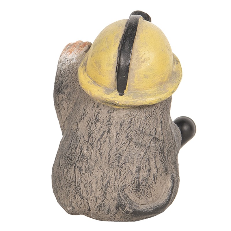 Clayre & Eef Figurine Taupe 7x7x10 cm Gris Polyrésine