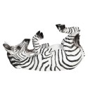 Clayre & Eef Porte-bouteilles Zèbre 32x12x18 cm Noir Plastique