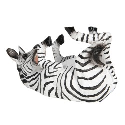 Clayre & Eef Wijnrek Zebra 32x12x18 cm Zwart Kunststof