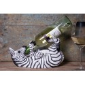 Clayre & Eef Wijnrek Zebra 32x12x18 cm Zwart Kunststof